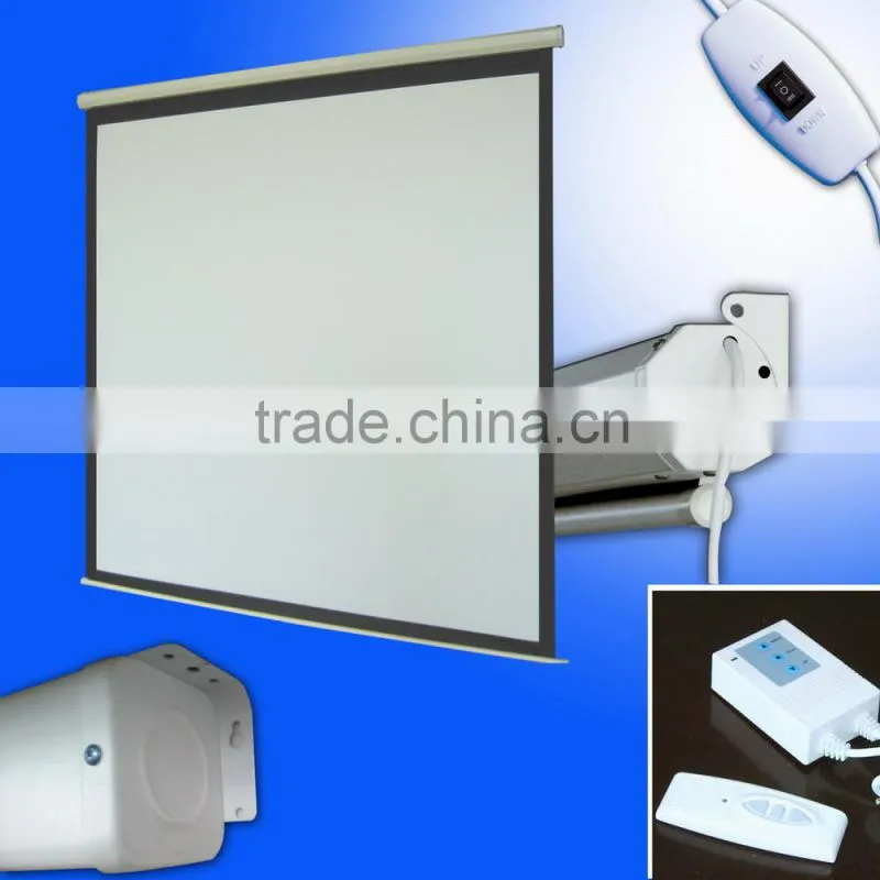 100"(16:9) Remote Electric Wall Mount Projector Screen