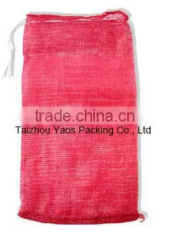 PP tubular mesh bag vegetables onion circular drawstring tubular bag