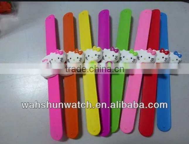 Wholesale popular cute hello kitty slap watch