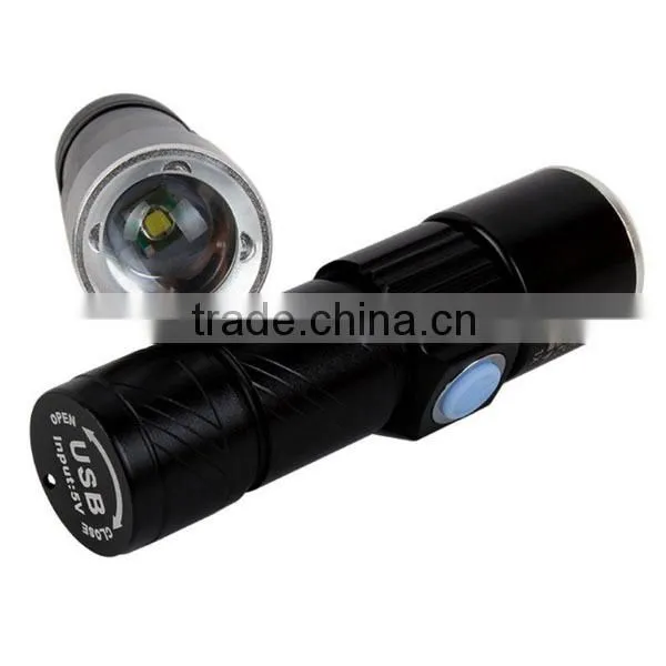 C92 Build in Battery promotional USB Charger Emergency Rechargeable flashlight