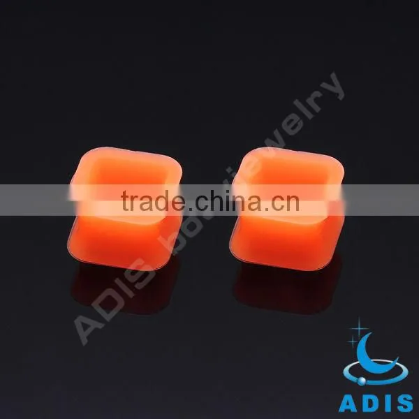 fancy silicone ear gauges plug expanders square