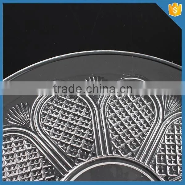Wholesale hand made round charger wedding glass plate