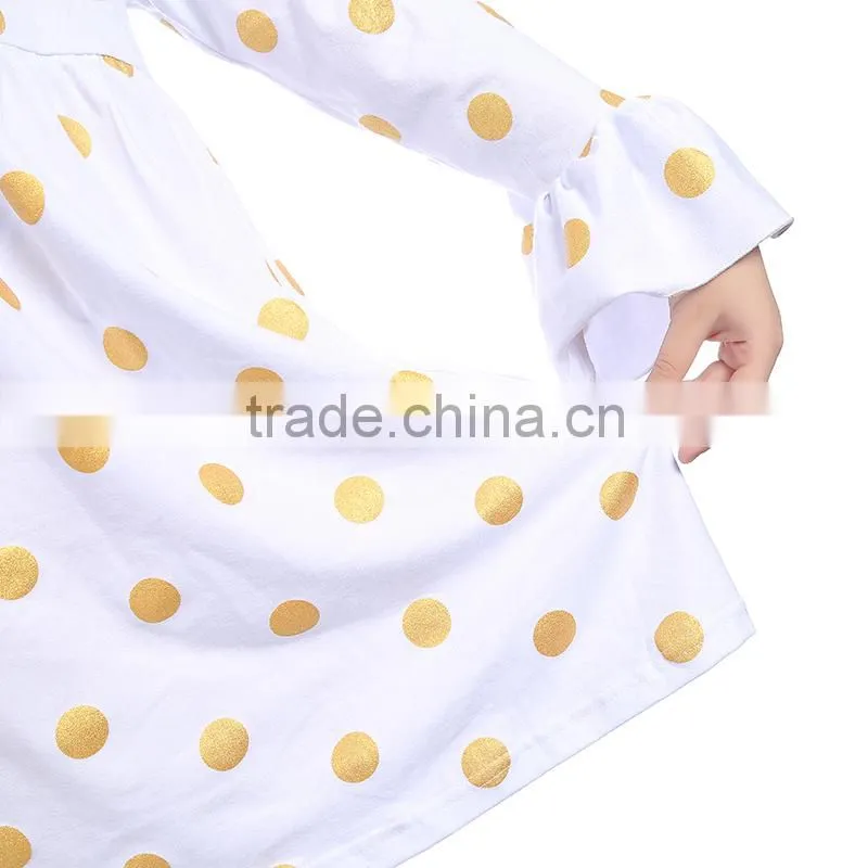 2016 wholesale children's boutique clothing fancy frock design for baby girl