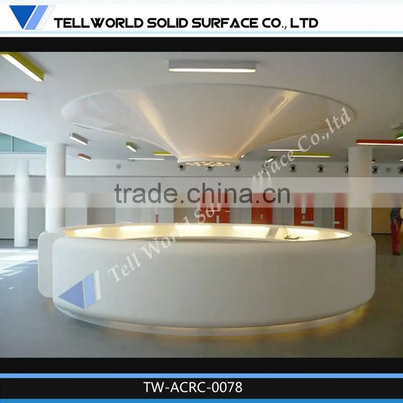 Solid Surface Reception Desk/Office Furniture/Front Table