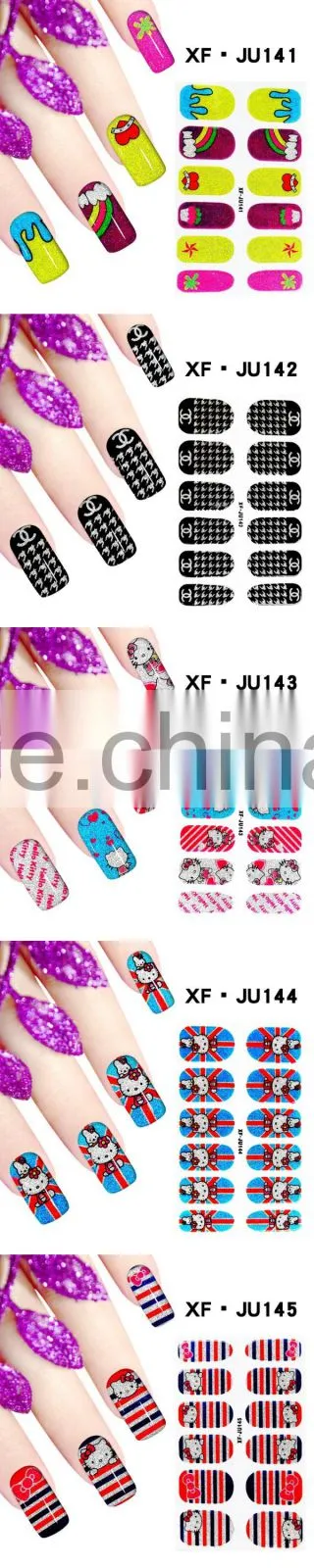 2016 New arrival water transfer nail decals nail art stickers Flower design nail art accessories