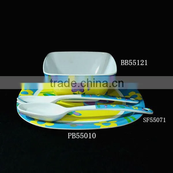 Decorative square dinner set
