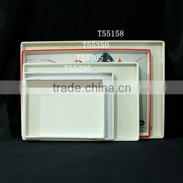 Melamine rectangular tray