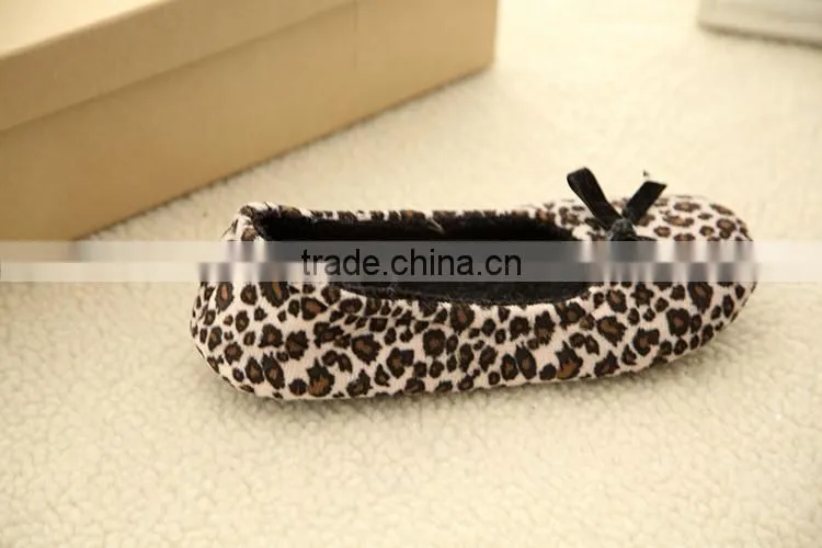 Design lovely sexy leopard dance shoes for women