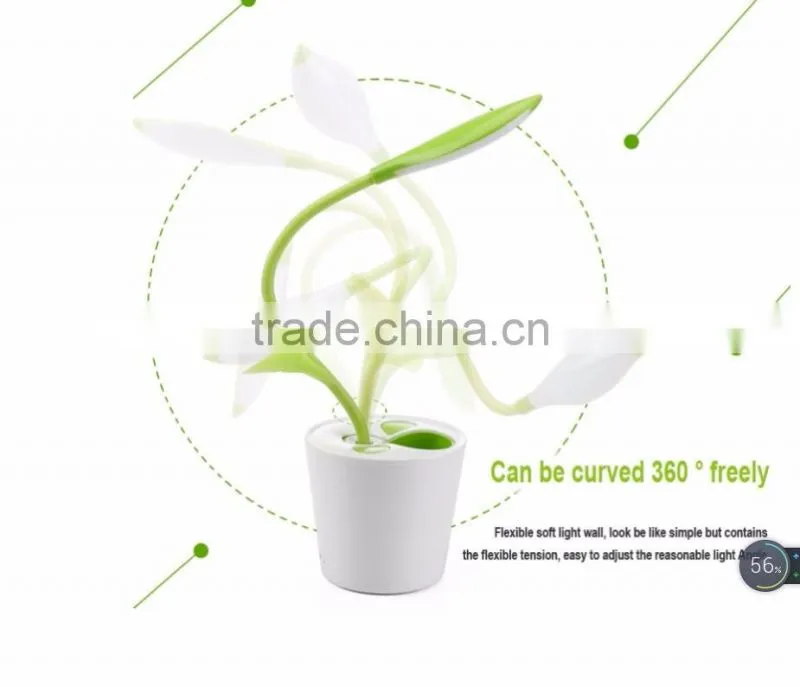 exquisite pen container design electronic LED desk lamp
