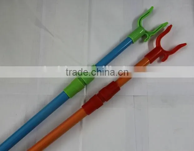PVC cover and powder coating Telescopic cloth hanger fork with high quanlity