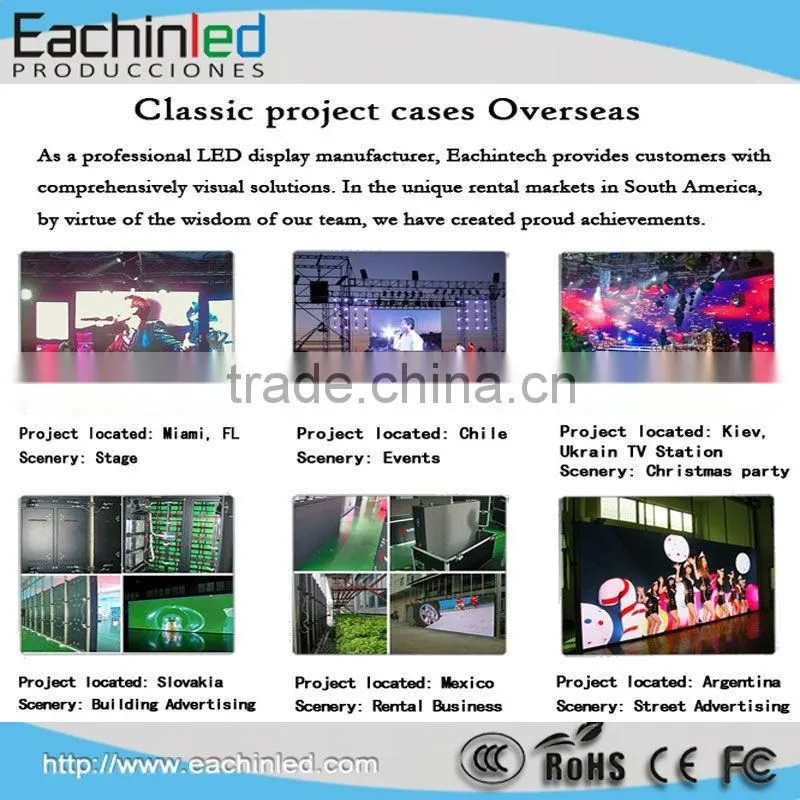 Pixel pitch 5mm indoor full color led digital display board smd display screen