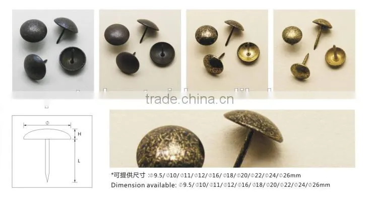Decorative Nail For Sofa :Classical nail/ Nickle nail/Golden nail and so on
