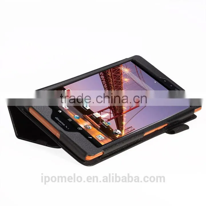 Waterproof tablet protective leather cover case For Sharp AQUOS PAD SH-08E
