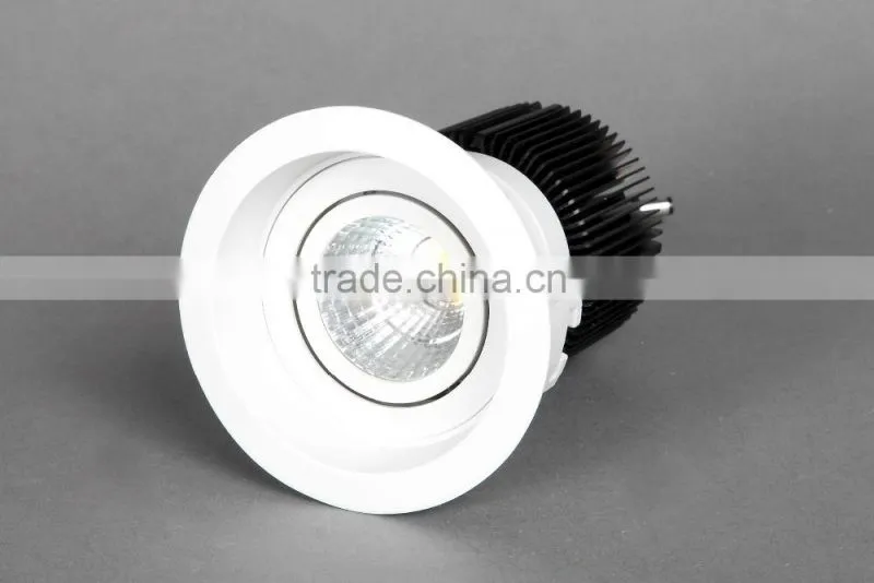 6W 9W 13W COB LED downlight with round and square outer ring made in China