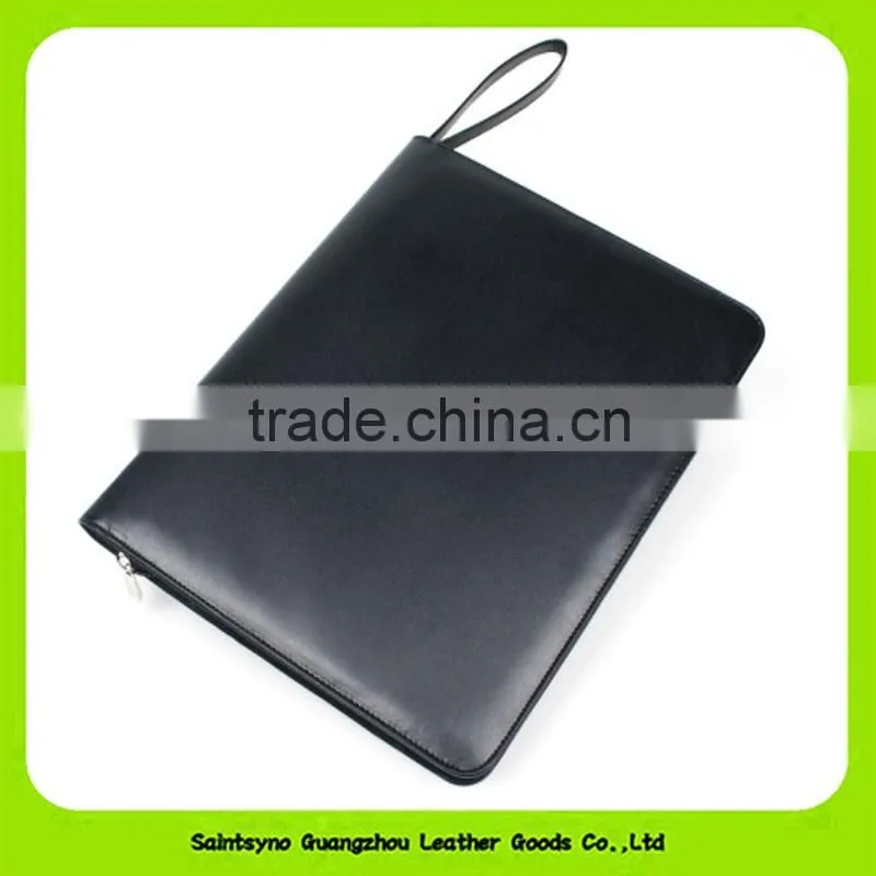 16064 high quality leather presentation file folders / leather expandable file folder
