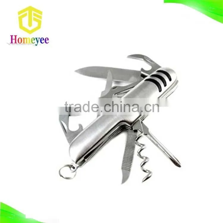 13 in 1 Blue Handle Stainless Steel Knives With Keychain