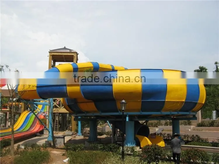 2016 Hot Selling Funny Super Behemoth bowl slide Fiberglass Water Park Amusement for sale
