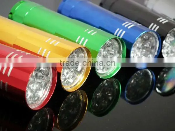9pc led led torch light,led light torch