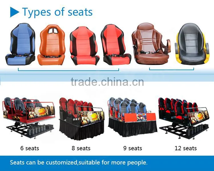 Attractive mobile motion seat simulator 5d in mobile cinema
