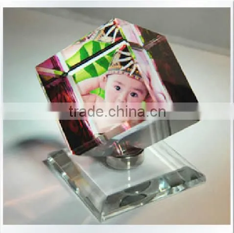 2016 Hot sale 3d photo crystal cube