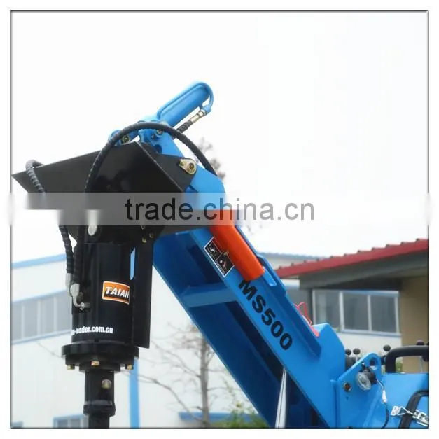 concrete mixer loader MS500 mini skid steer loader small garden loader