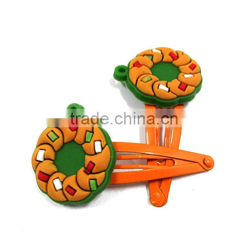 Ice cream shape custom logo plain hair clips