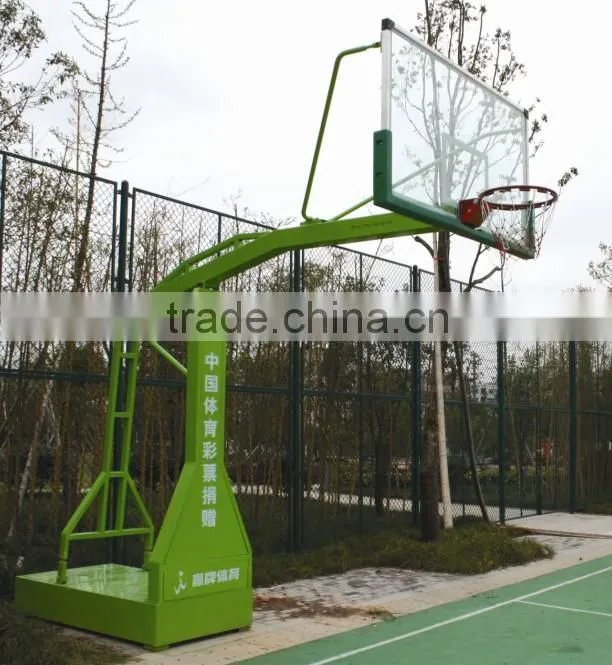 Box-type imitation hydraulic basketball stand