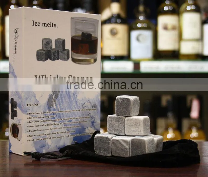 cubes of soapstone made in China