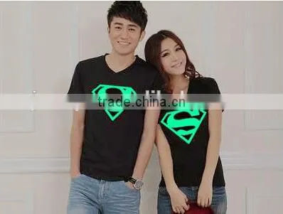 EL superman sound activated flash T-shirt