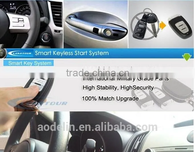 smart key push start&keyless entry system,special start stop button,top quality flip key remote,auto induction lock or unlock