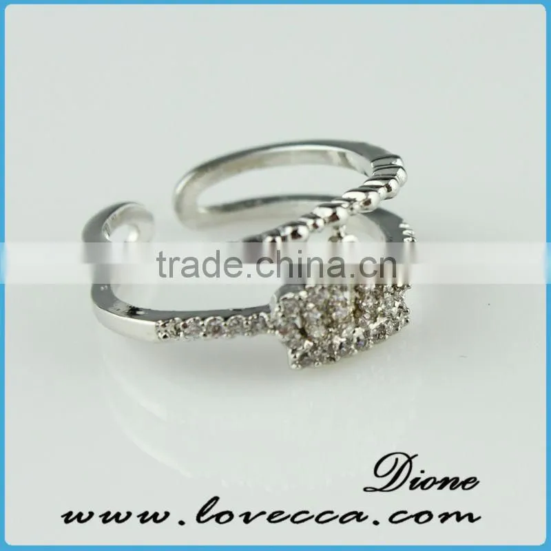 2015 new arrival !!! High quality micropave cz ring , trendy natural diamond ring ,CZ ring for wedding