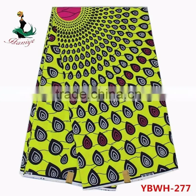 Best quanlity hollandais wax print fabric african sale for dress YBWH277