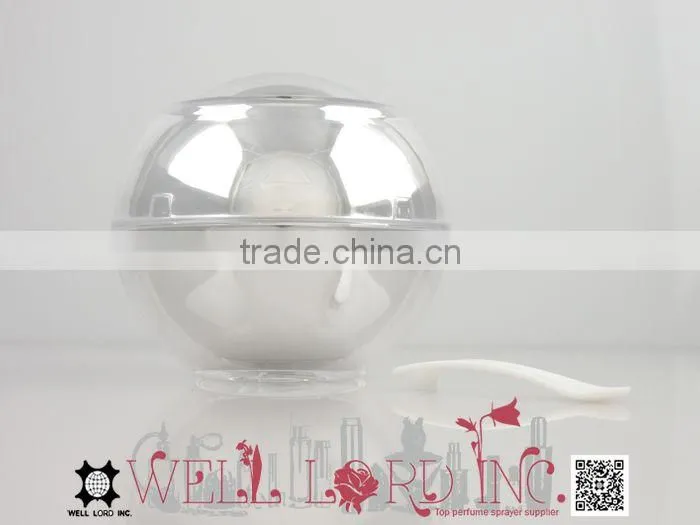 Fancy 15ml magnate mini spoon silver plastic ball jar