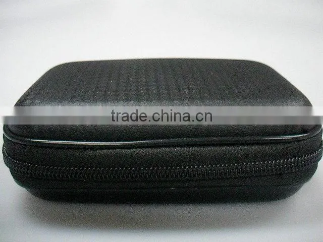 5inch pu fabric black hard shell eva security camera case