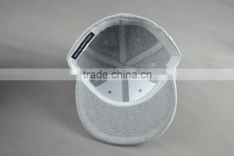 Custom cheap flat brim fitted caps