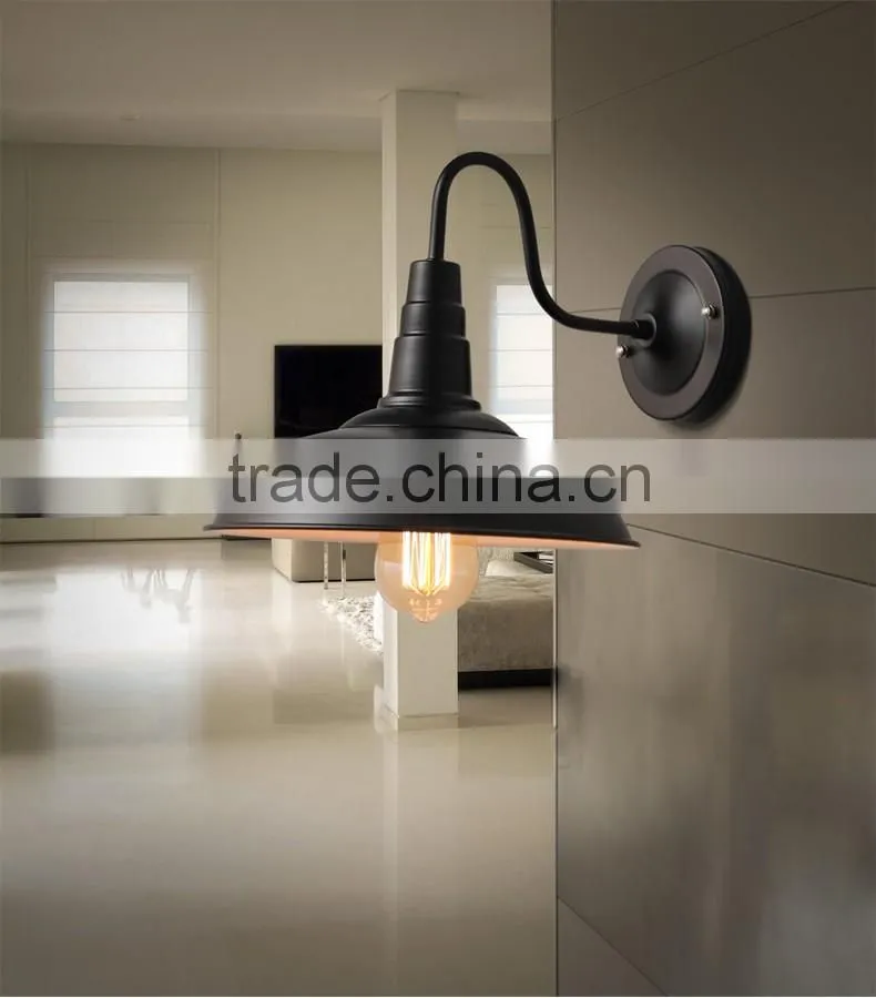 Hotel indoor living room or bedroom vintage industrial wall lamp
