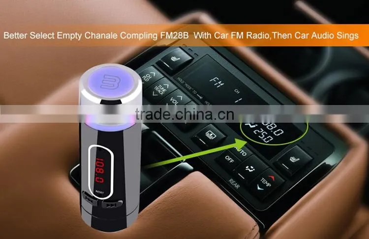 FM28B Wireless Bluetooth FM Transmitter Radio Adapter In-Car Vehicle