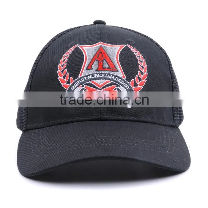 fashion design custom all 6 panels mesh baseball caps