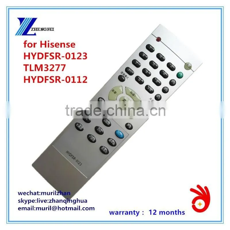 ZF Silvery 35 Plastic Buttons HYDFSR-0123 LCD tv Remote Control for Hisense TLM3277 HYDFSR-0112