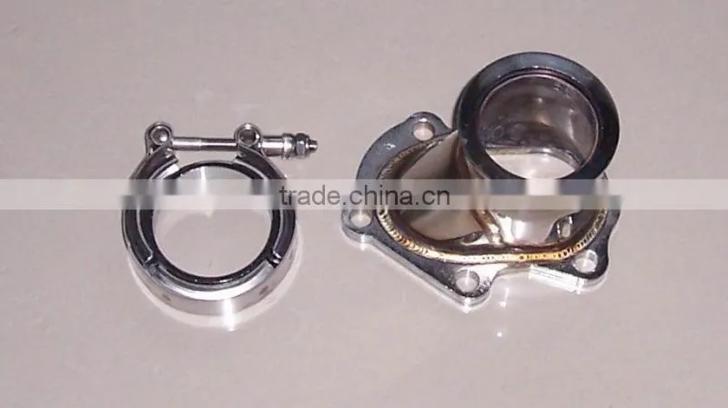 5 Bolt Turbo Downpipe Flange To 2.5" V Band Conversion Adaptor with V Band clamp