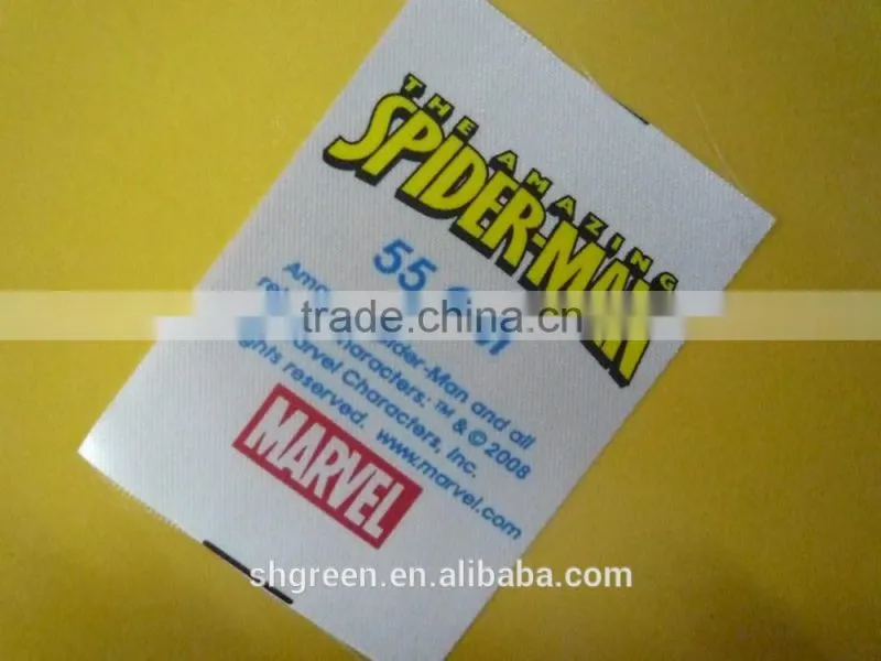 Light surface textile printing label for blouse