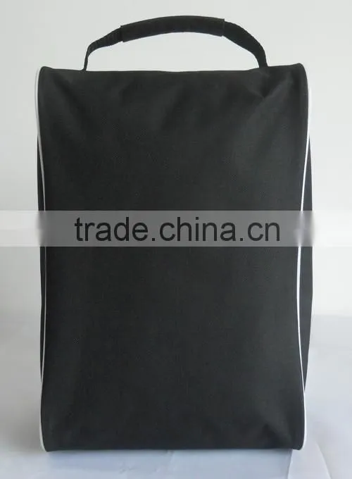 China supplier cheap promotional zipper 600D polyester travel shoe bag for travel(SOE15-003)