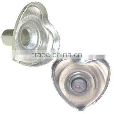 fashion Shoe decoration factory price Nickle free white and Lead free brass stone Nail