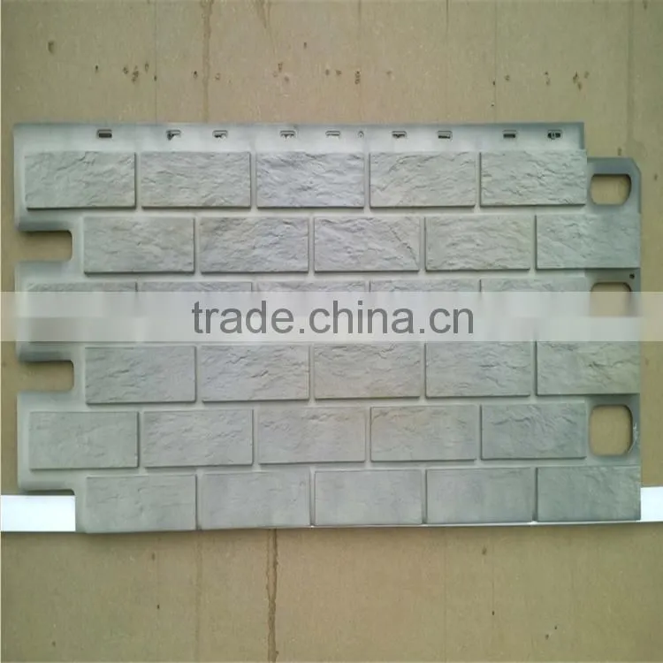 Faux stone Brick Exterior Wall panel plastic wall siding