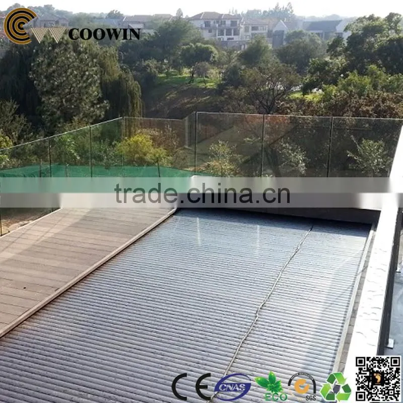 Contains no toxic chemicals green environment friendly solid wpc exterior flooring
