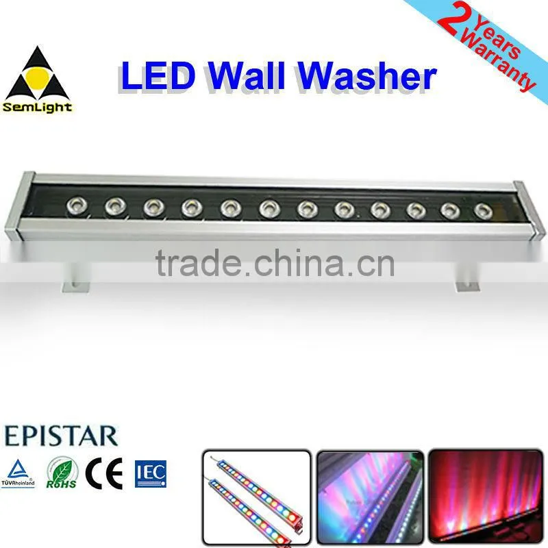 12W 18W 24W TUV CE RoHS IEC Approved IP65 RGB Battery Operated LED Wall Washer