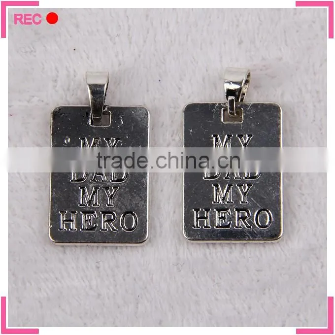 Steel pendant design for boys, imitate antique silver men's necklace pendant