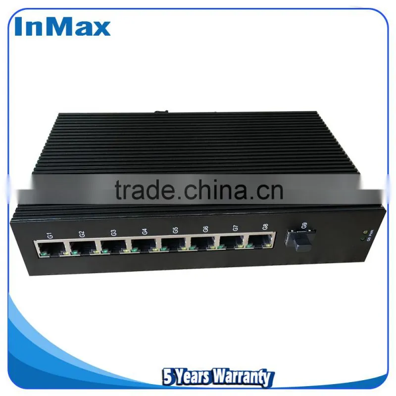 9 Port Gigabit Industrial Ethernet Switch inmax i509A