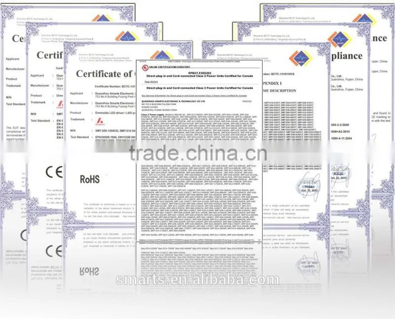 US standard AC 100-240V 12V LED strips transformer 72w