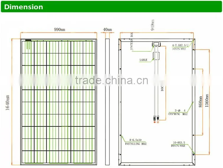 A Grade Quality Poly Home Solar Systems (FD-60-P260)